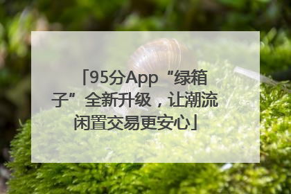 95分App“绿箱子”全新升级，让潮流闲置交易更安心