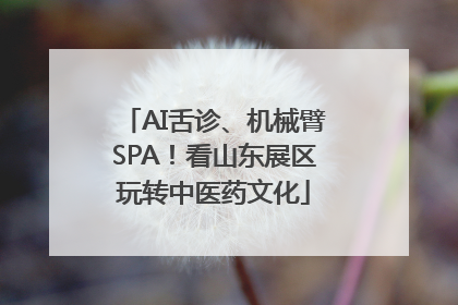 AI舌诊、机械臂SPA！看山东展区玩转中医药文化
